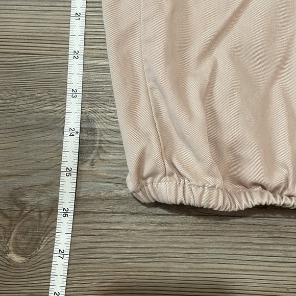 Aerie Tan Softest Utility Jumpsuit One Piece Ruffle Edge Button up Size L - Picture 7 of 10